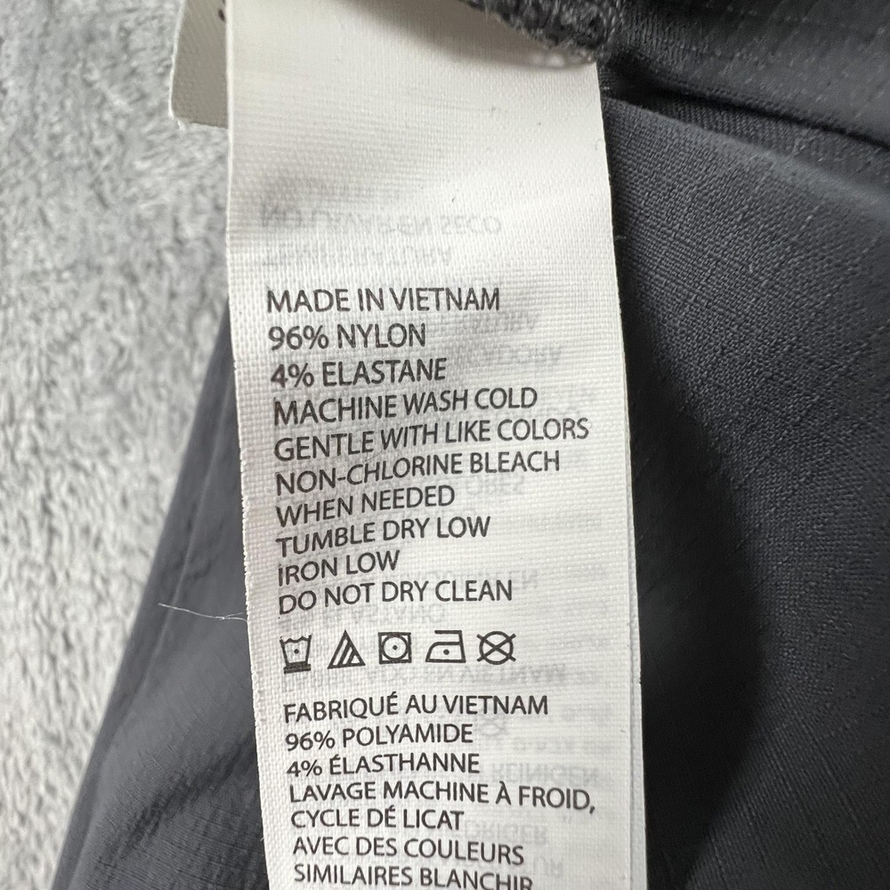 PrAna Sage Convertible Pants Womens 0 Gray Coal Hiking Travel Quick Dry Stretch - Picture 15 of 16
